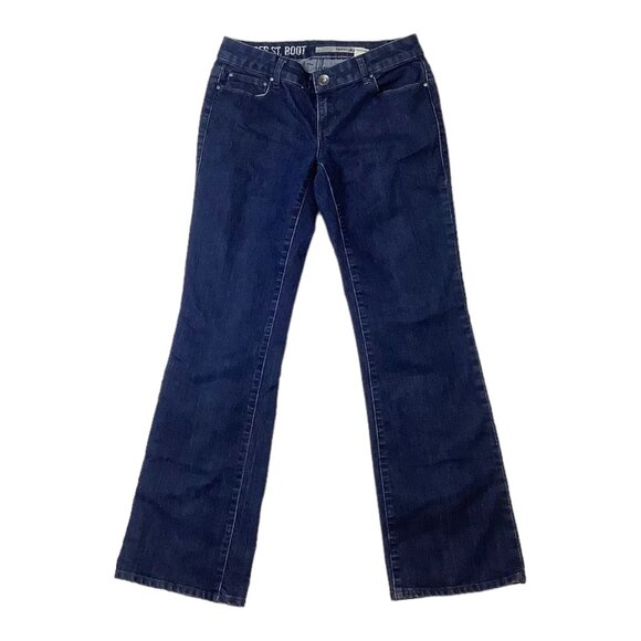 DKNY Jeans Mercer St. Bootcut Low Rise Stretch Women's Size 4 Blue Denim - Picture 1 of 8